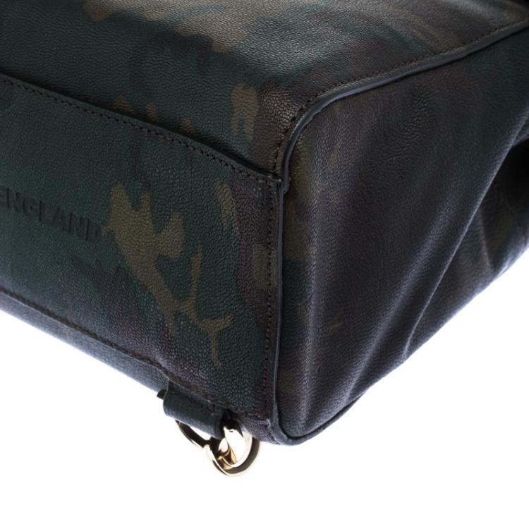 Pre Owned Mulberry Camo Leather Mini Cara Delevingne Backpack