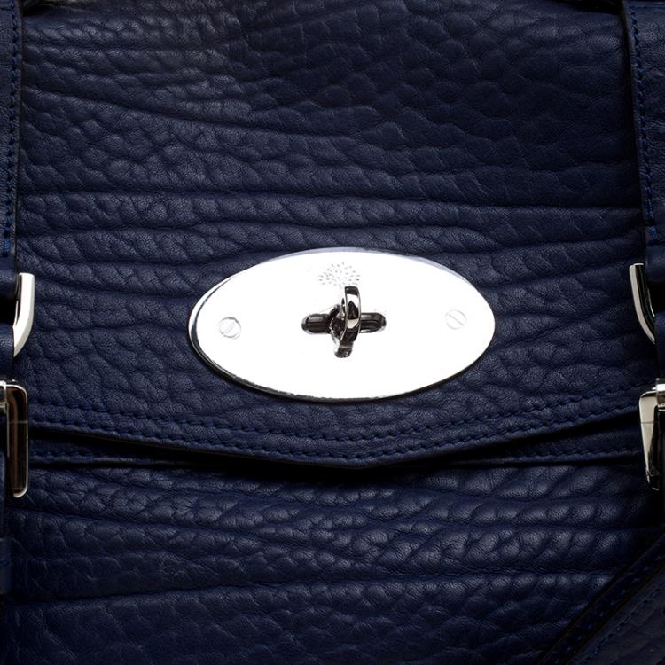 Pre Owned Mulberry Indigo Leather Alexa Shoulder Bag
