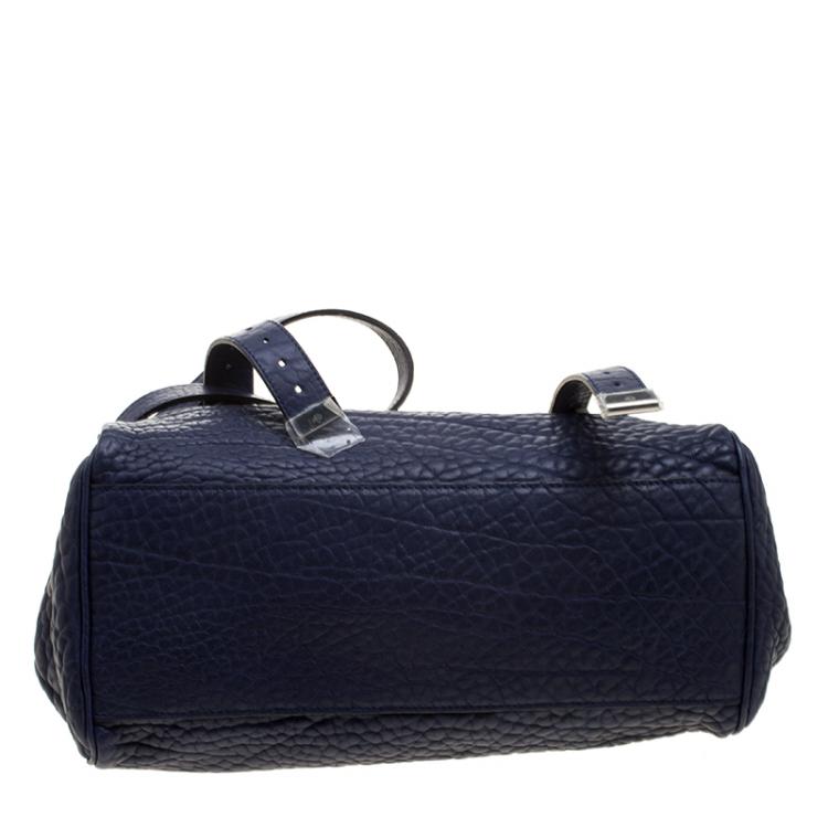 Pre Owned Mulberry Indigo Leather Alexa Shoulder Bag