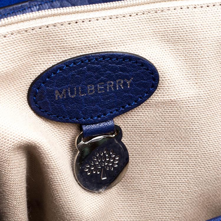 Pre Owned Mulberry Indigo Leather Alexa Shoulder Bag