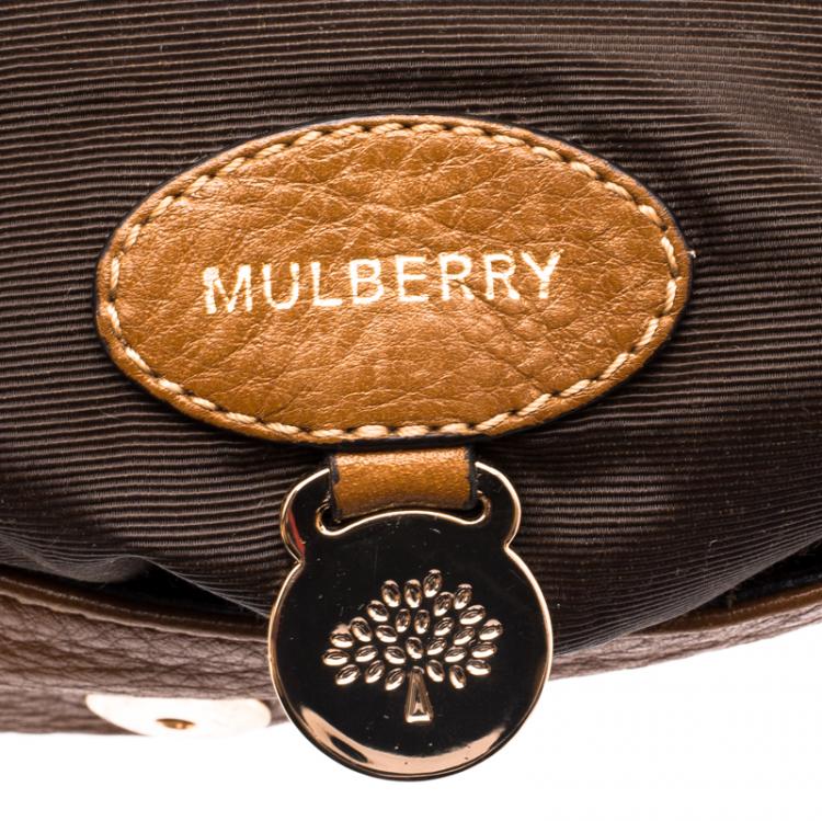 مملوكة مسبقًا Mulberry Brown Grained Leather Daria Hobo