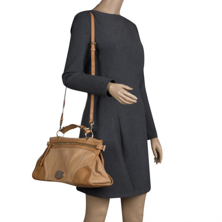 Pre Owned Mulberry Light Brown Leather Shoulder Bag