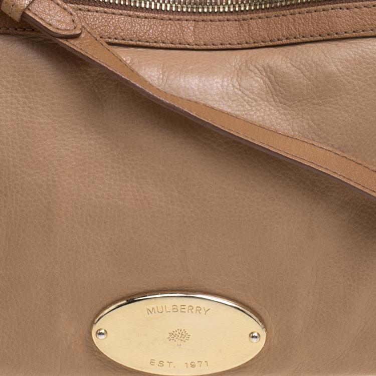 Pre Owned Mulberry Light Brown Leather Shoulder Bag