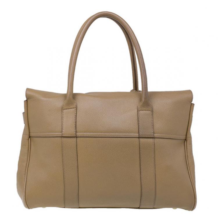 Pre Owned Mulberry Oak Brown Leather Bayswater Satchel