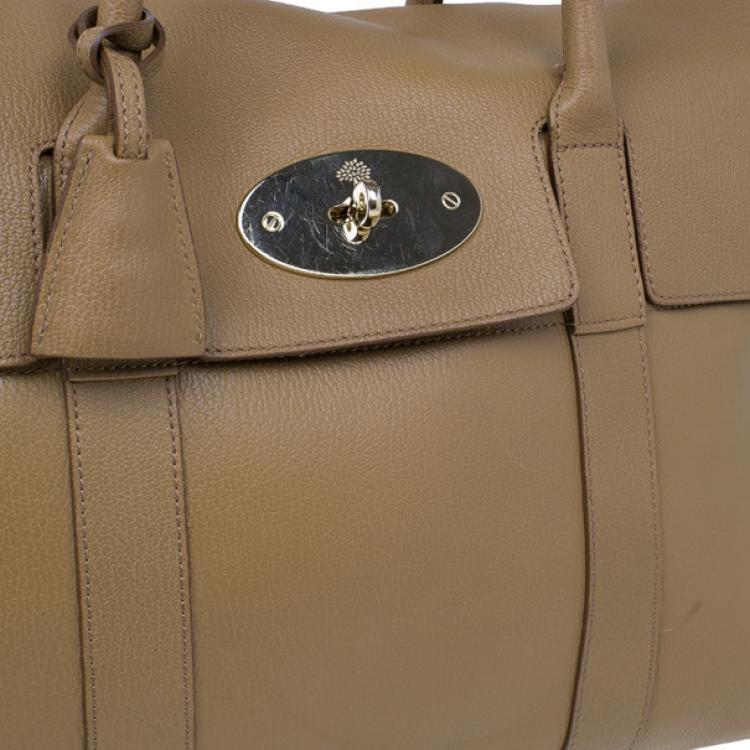 Pre Owned Mulberry Oak Brown Leather Bayswater Satchel