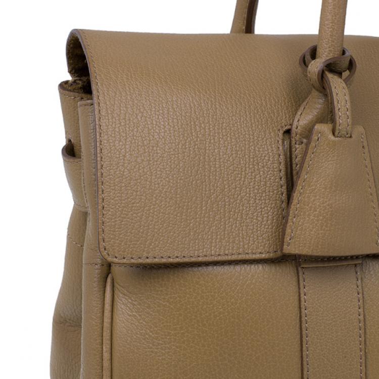Pre Owned Mulberry Oak Brown Leather Bayswater Satchel