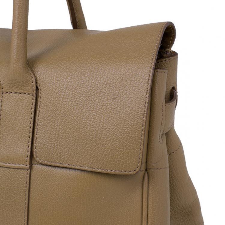 Pre Owned Mulberry Oak Brown Leather Bayswater Satchel