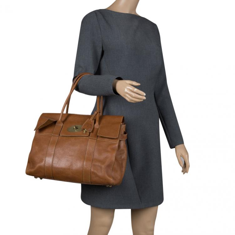 Pre Owned Mulberry Brown Leather Bayswater Satchel