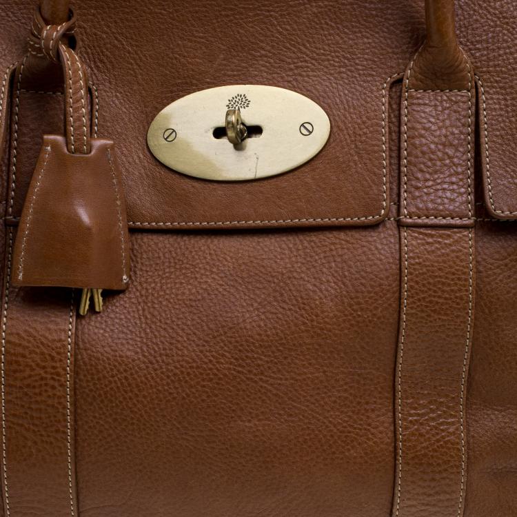 Pre Owned Mulberry Brown Leather Bayswater Satchel