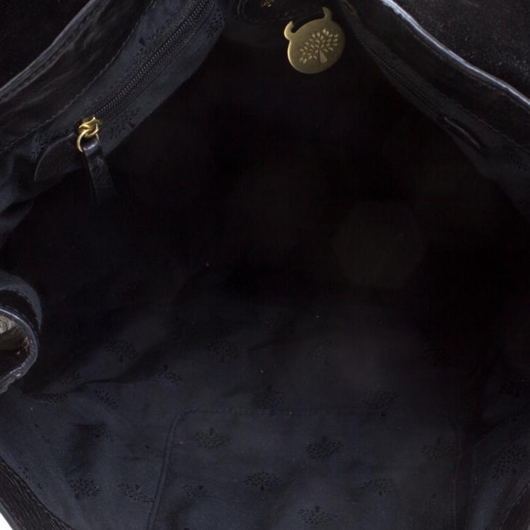 Pre Owned Mulberry Black Leather Oversized Alexa Satchel