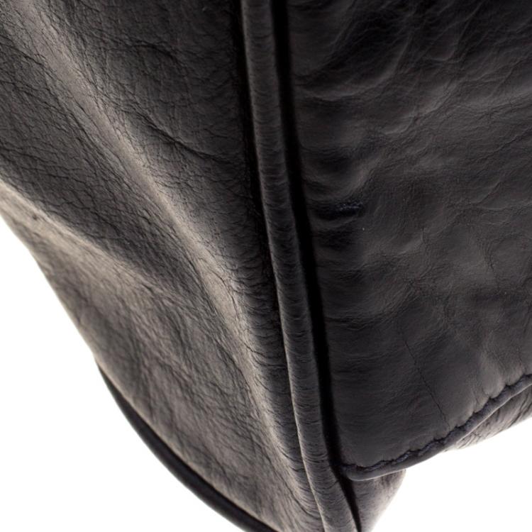 Pre Owned Mulberry Black Leather Oversized Alexa Satchel