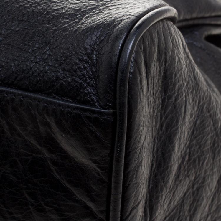 Pre Owned Mulberry Black Leather Oversized Alexa Satchel