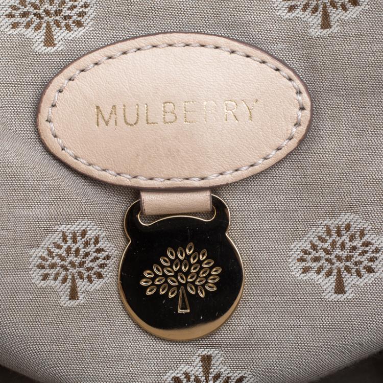 Pre Owned Mulberry Beige Leather Oversized Alexa Satchel