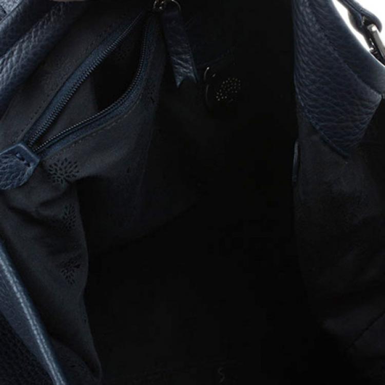 Pre Owned Mulberry Blue Leather Effie Hobo