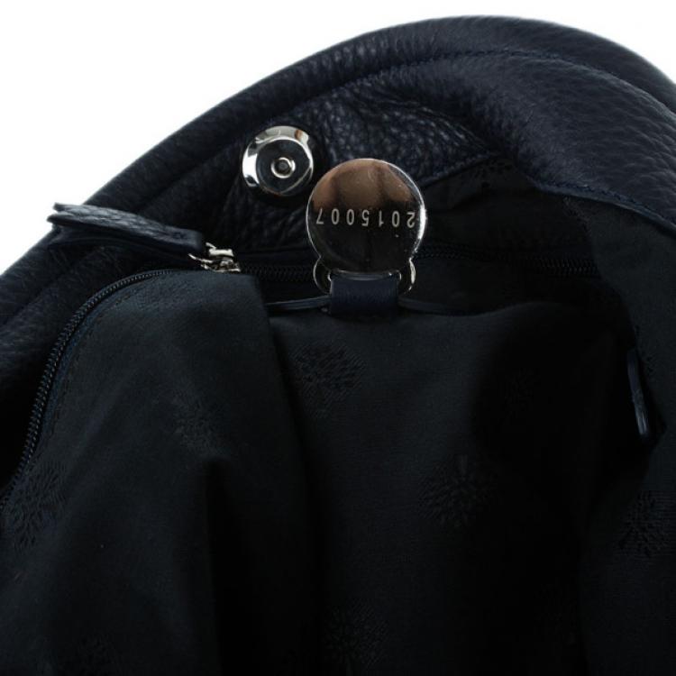 Pre Owned Mulberry Blue Leather Effie Hobo