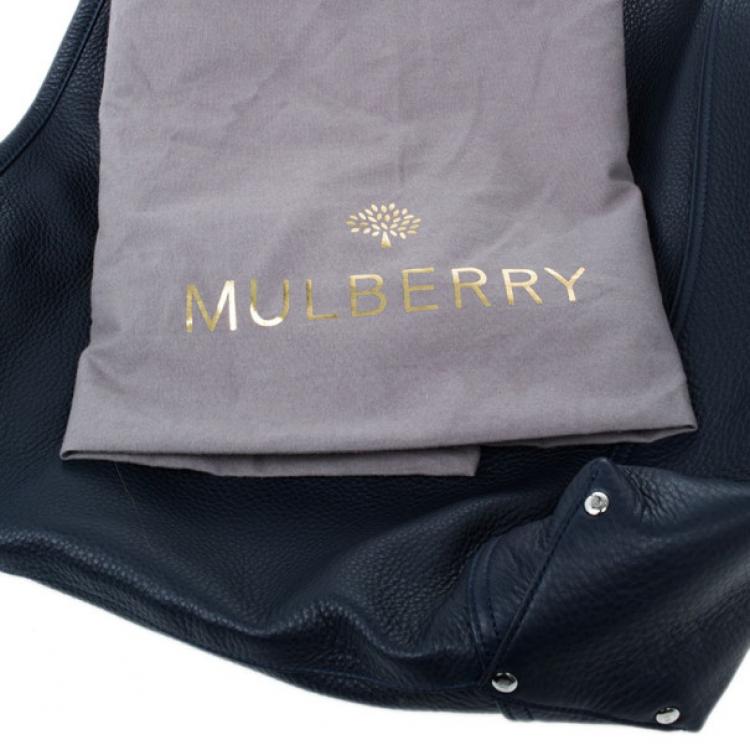 Pre Owned Mulberry Blue Leather Effie Hobo