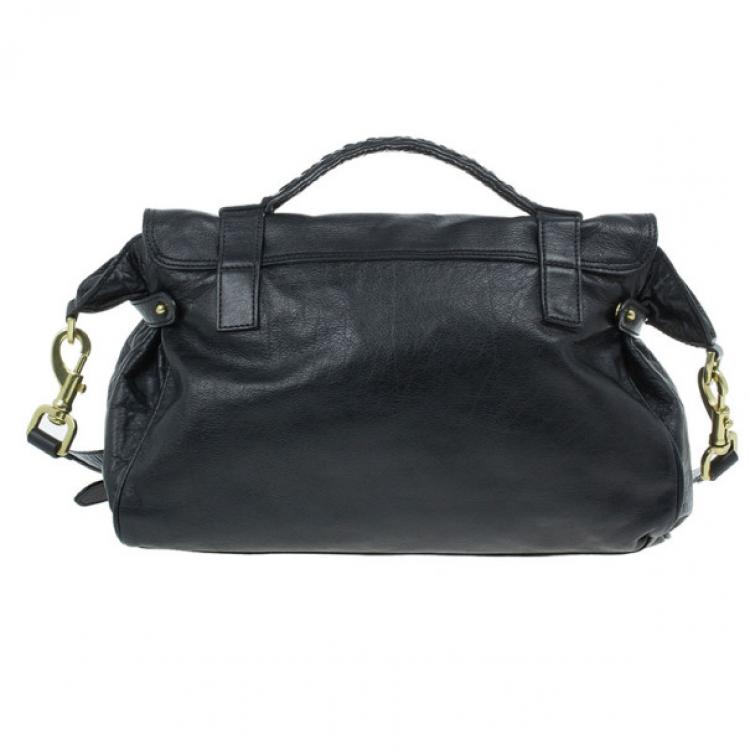 Pre Owned Mulberry Black Leather Alexa Cross Body Bag