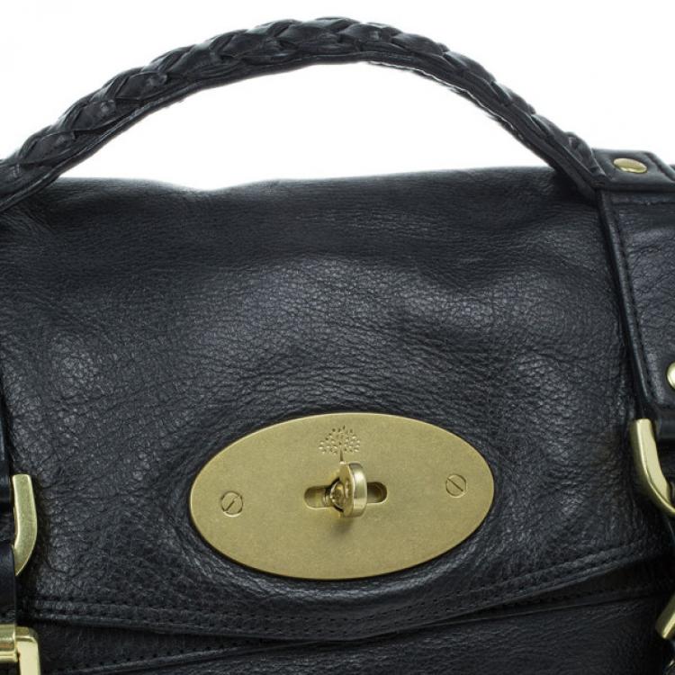Pre Owned Mulberry Black Leather Alexa Cross Body Bag