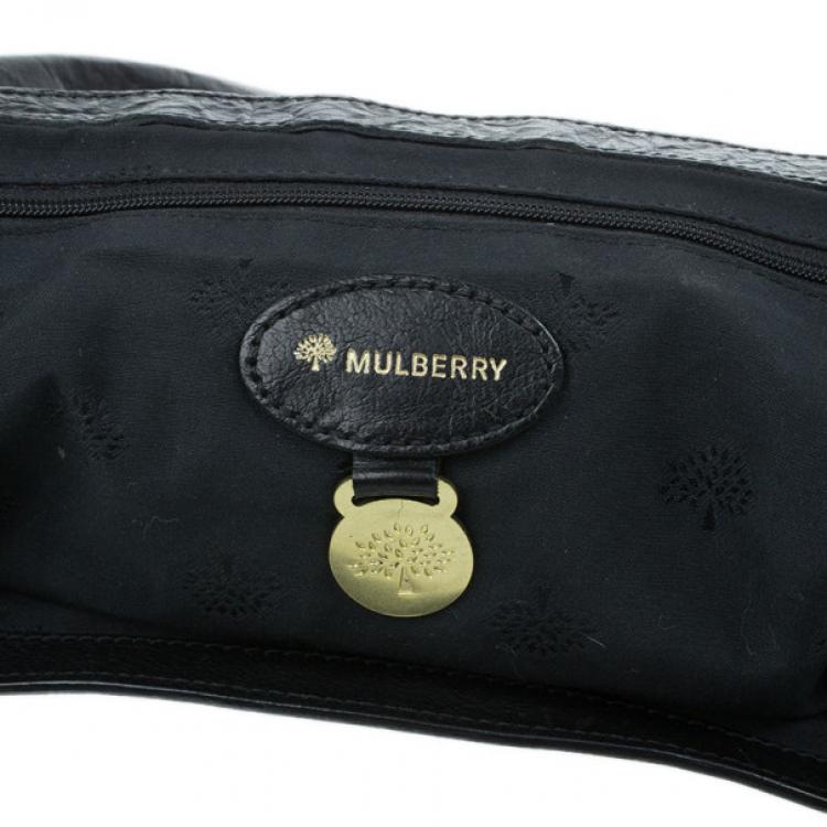 Pre Owned Mulberry Black Leather Alexa Cross Body Bag