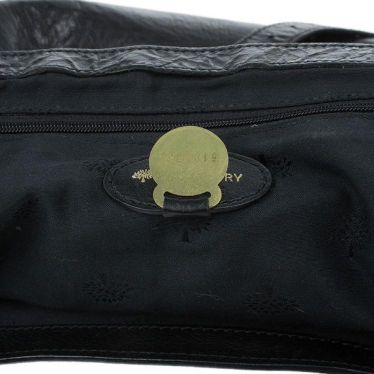 Pre Owned Mulberry Black Leather Alexa Cross Body Bag