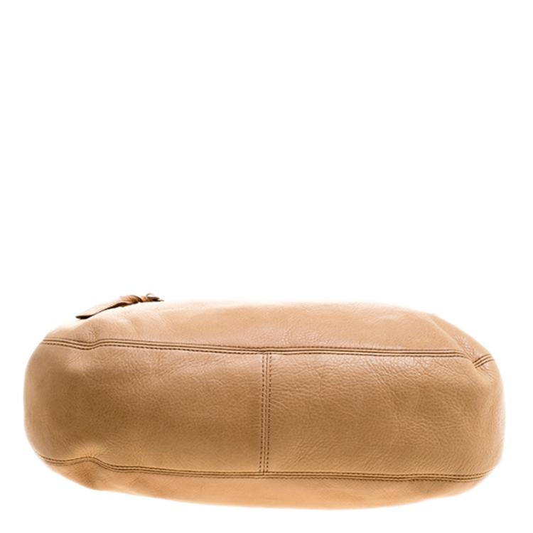 Pre Owned Mulberry Beige Leather Somerset Hobo