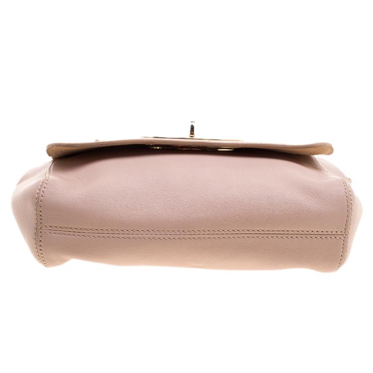 Pre Owned Mulberry Beige Leather Small Lily Shoulder Bag