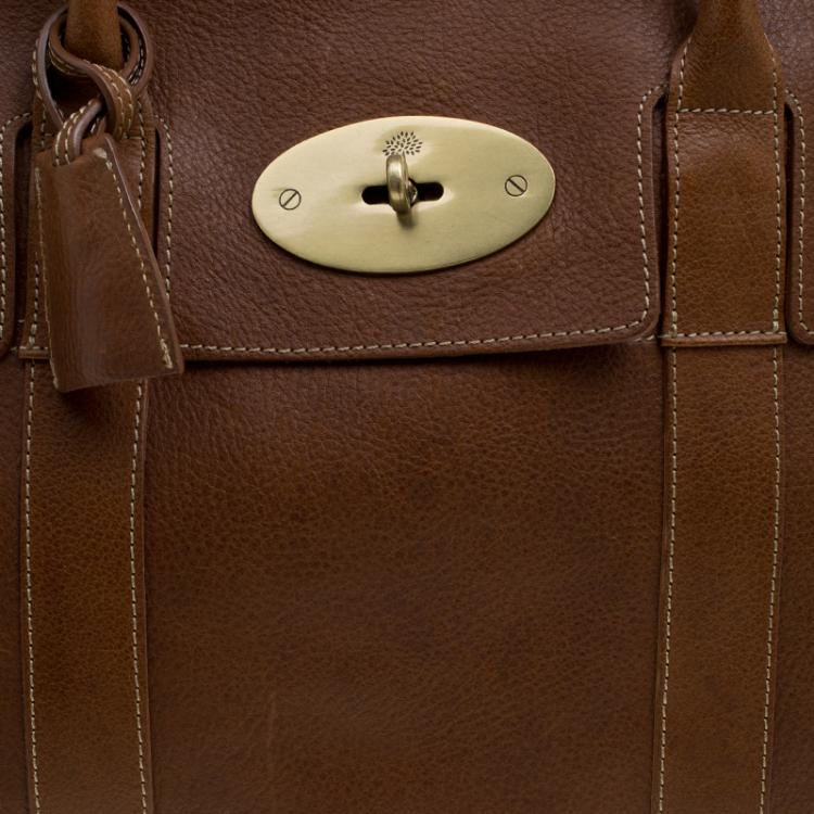Pre Owned Mulberry Brown Leather Bayswater Satchel