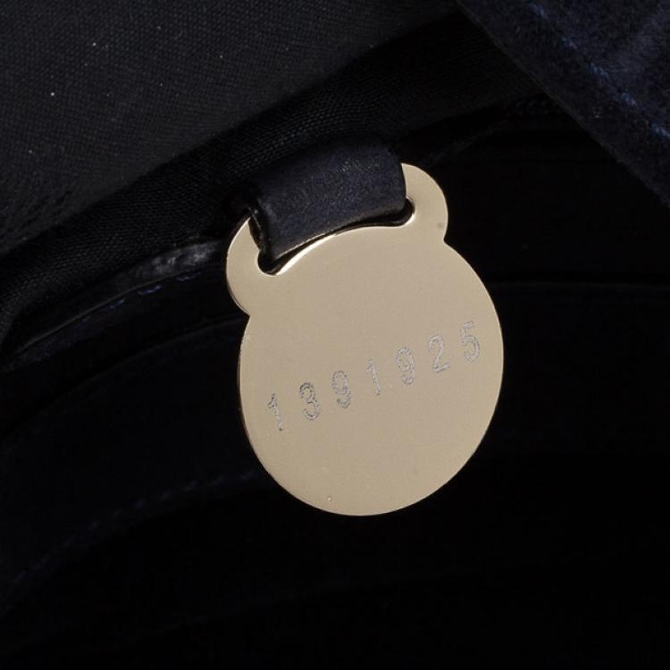 Pre Owned Mulberry Blue Suede Leather Tillie Tote