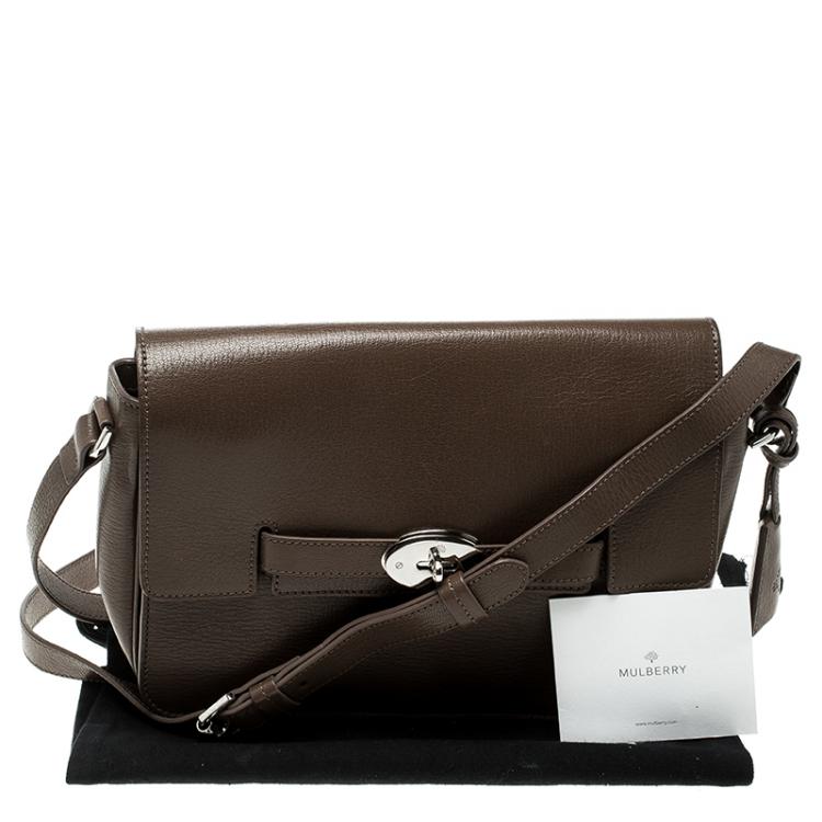 Pre Owned Mulberry Brown Leather Bayswater Shoulder Bag 