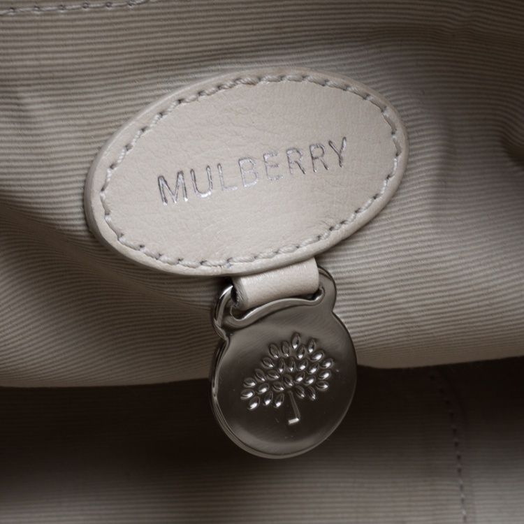 Pre Owned Mulberry Cream Leather Daria Hobo