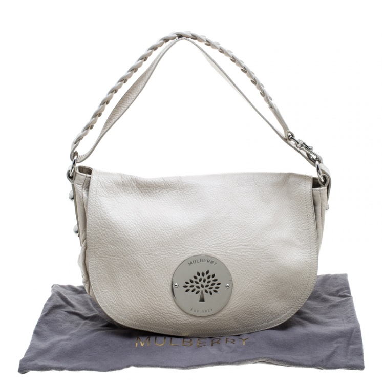 Pre Owned Mulberry Cream Leather Daria Hobo