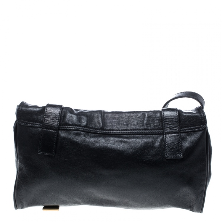 Pre Owned Mulberry Black Leather Alexa Shoulder Bag