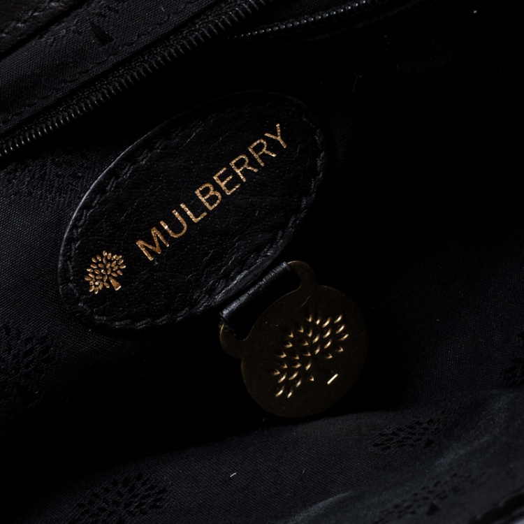 Pre Owned Mulberry Black Leather Alexa Shoulder Bag