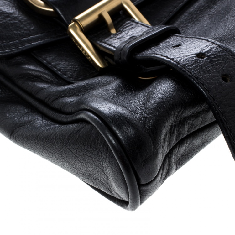 Pre Owned Mulberry Black Leather Alexa Shoulder Bag