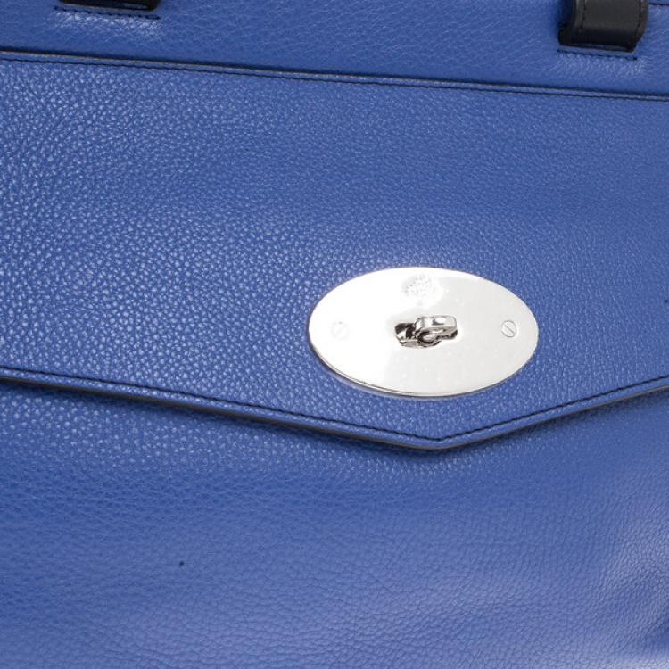 Pre Owned Mulberry Blue Leather Blenheim Shoulder Bag