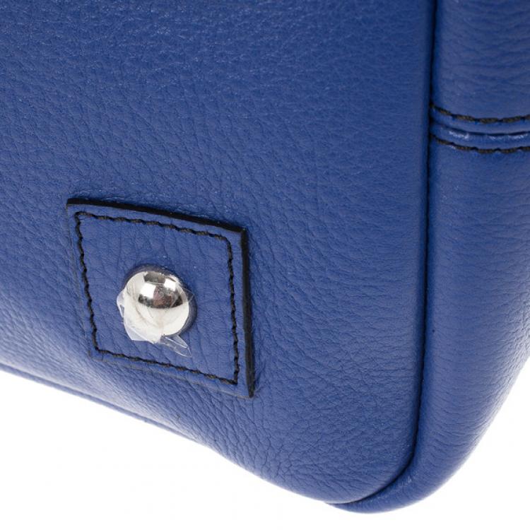 Pre Owned Mulberry Blue Leather Blenheim Shoulder Bag