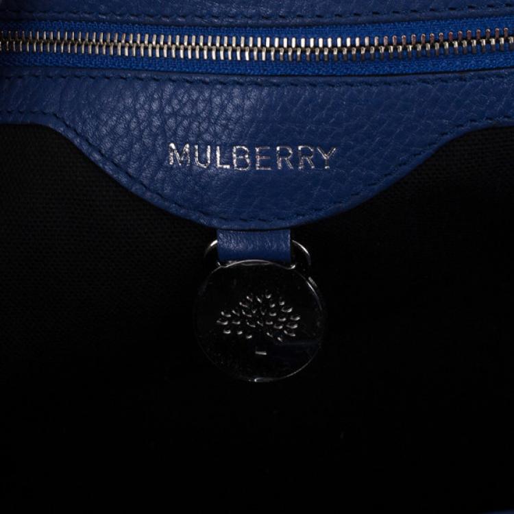 Pre Owned Mulberry Blue Leather Blenheim Shoulder Bag