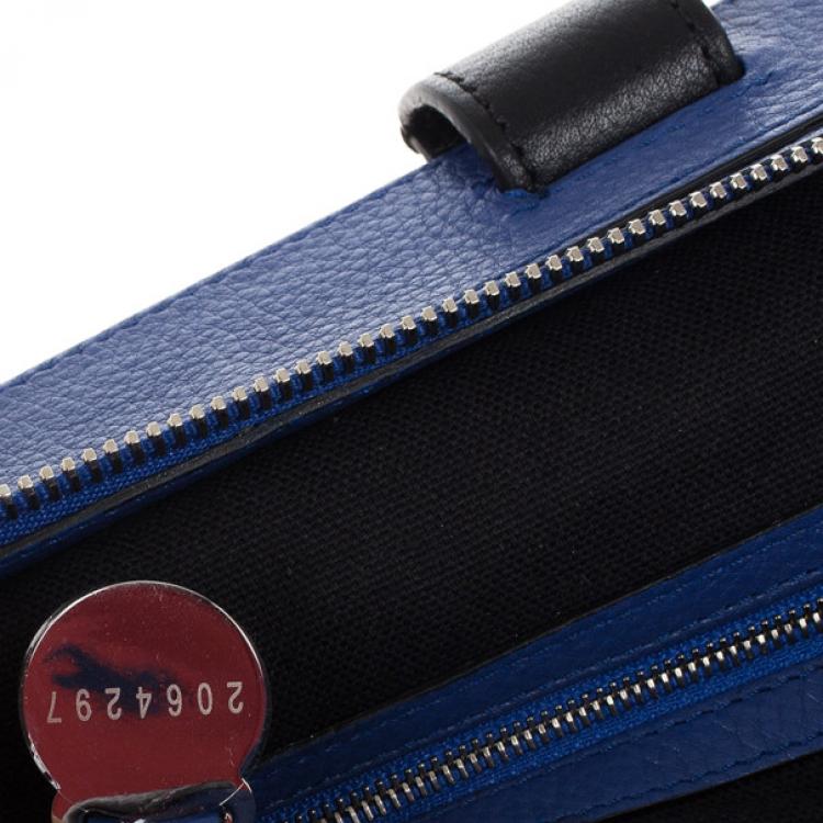 Pre Owned Mulberry Blue Leather Blenheim Shoulder Bag