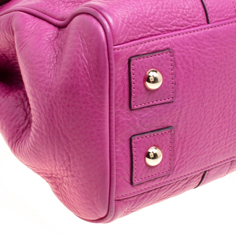 Pre Owned Mulberry Fuchsia Leather Bayswater Satchel