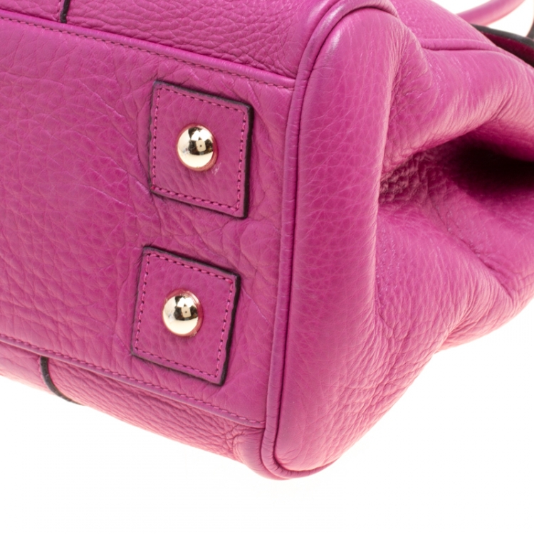 Pre Owned Mulberry Fuchsia Leather Bayswater Satchel
