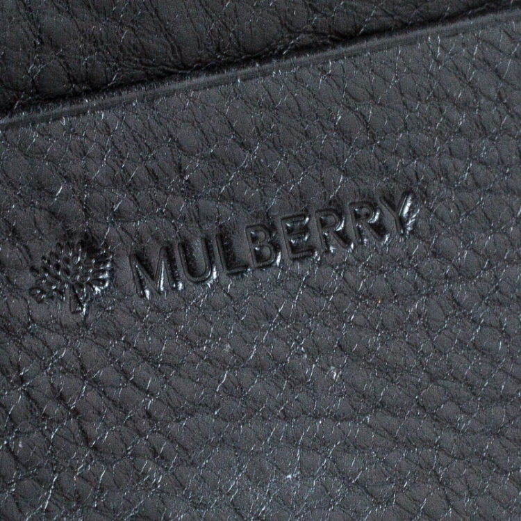 Pre Owned Mulberry Black Leather Continental Wallet
