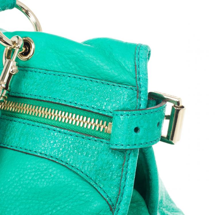 Pre Owned Mulberry Jungle Green Leather Satchel
