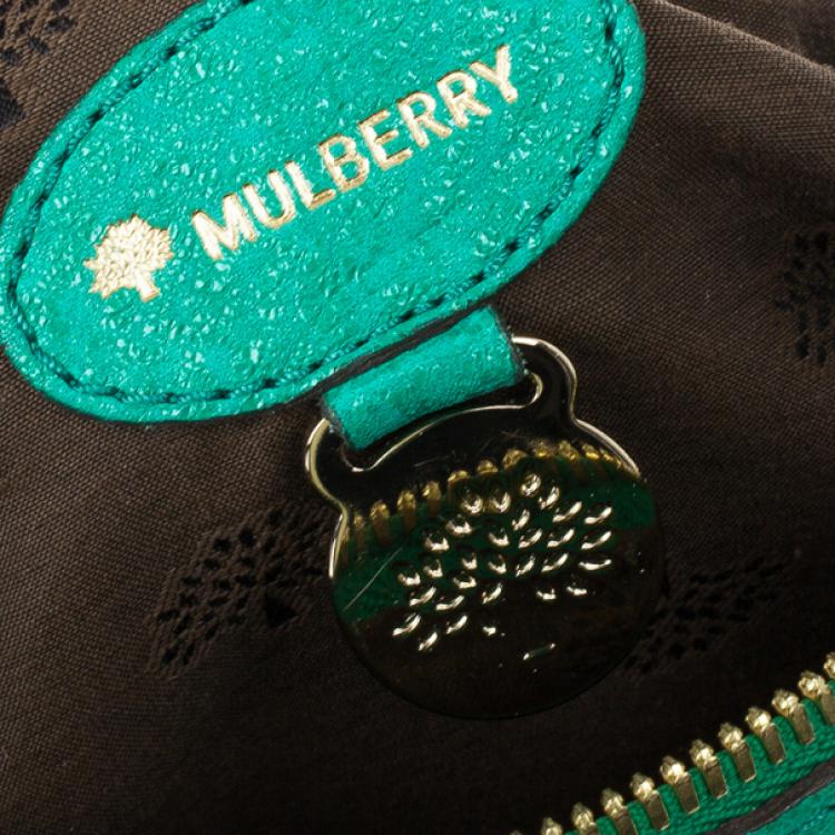 Pre Owned Mulberry Jungle Green Leather Satchel