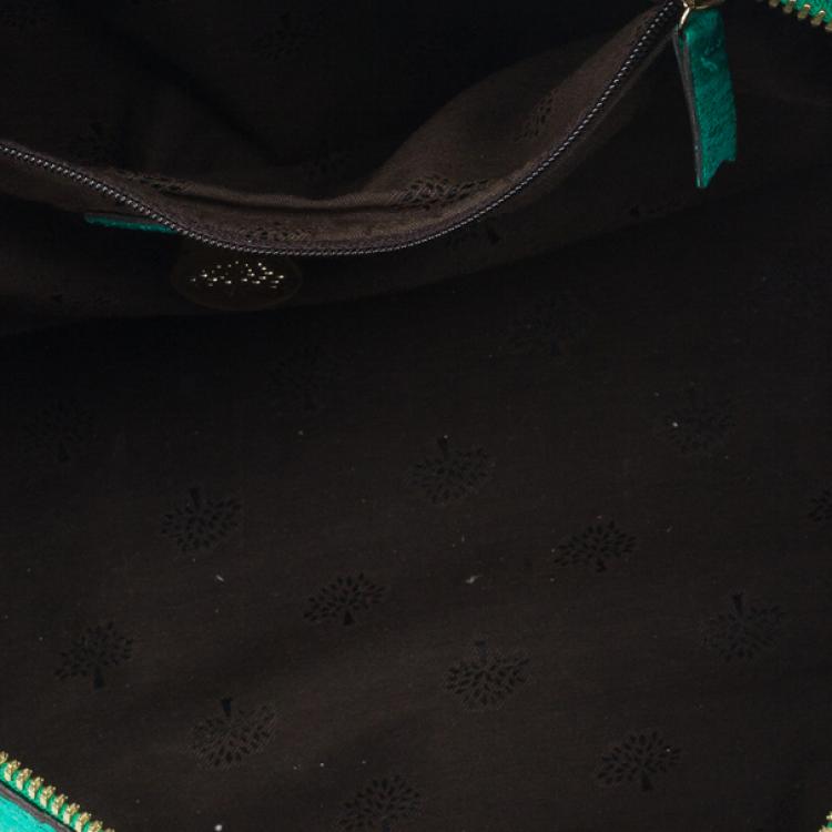 Pre Owned Mulberry Jungle Green Leather Satchel