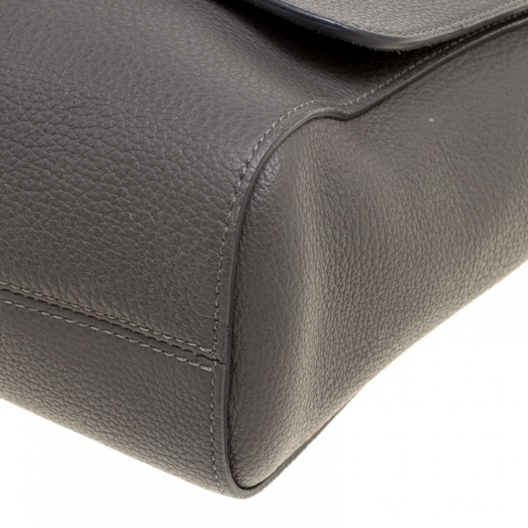Pre Owned Mulberry Grey Leather Lily Shoulder Bag