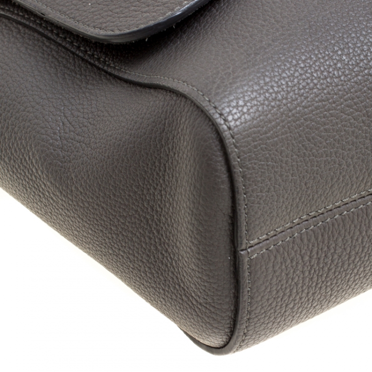 Pre Owned Mulberry Grey Leather Lily Shoulder Bag