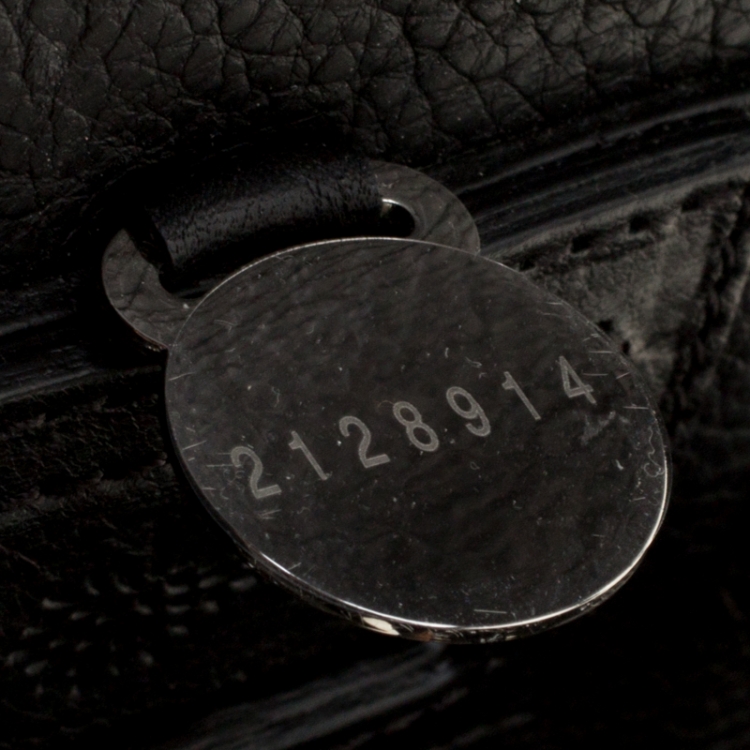 Pre Owned Mulberry Black Leather Mini Cara Delevingne Backpack Tote
