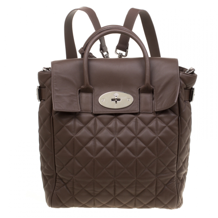 Mulberry Brown Leather Cara Delevingne Backpack Mulberry