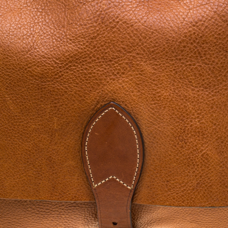 Pre Owned Mulberry Brown Leather Crossbody Bag