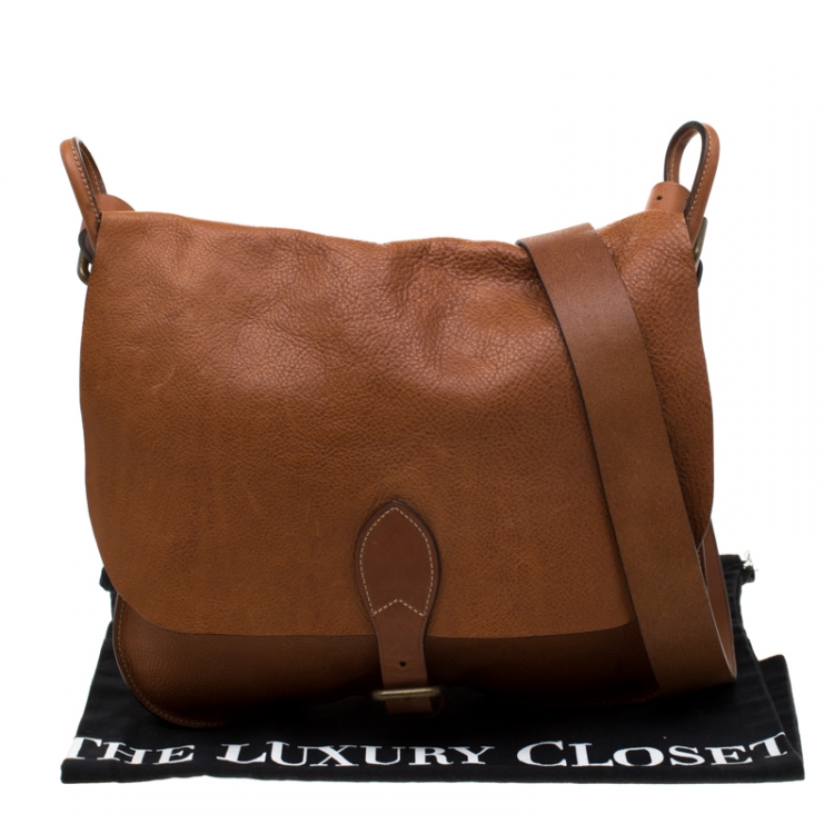 Pre Owned Mulberry Brown Leather Crossbody Bag